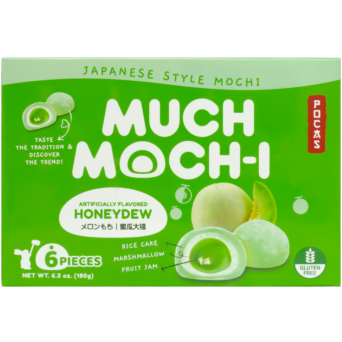 Pocas Much Mochi Honeydew Flavor 180g