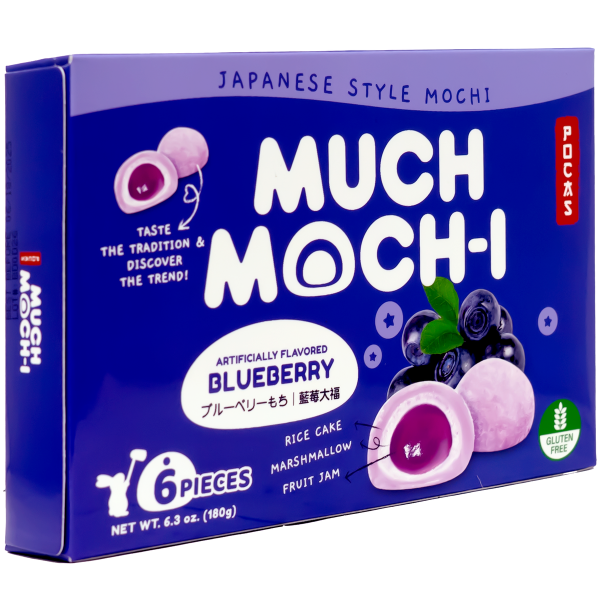 Pocas Much Mochi Blueberry Flavor 180g