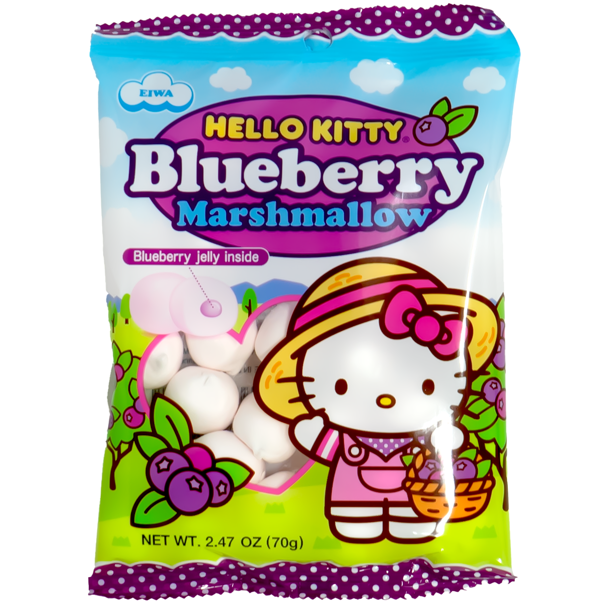 Hello Kitty Marshmallow Blueberry Flavor 70g