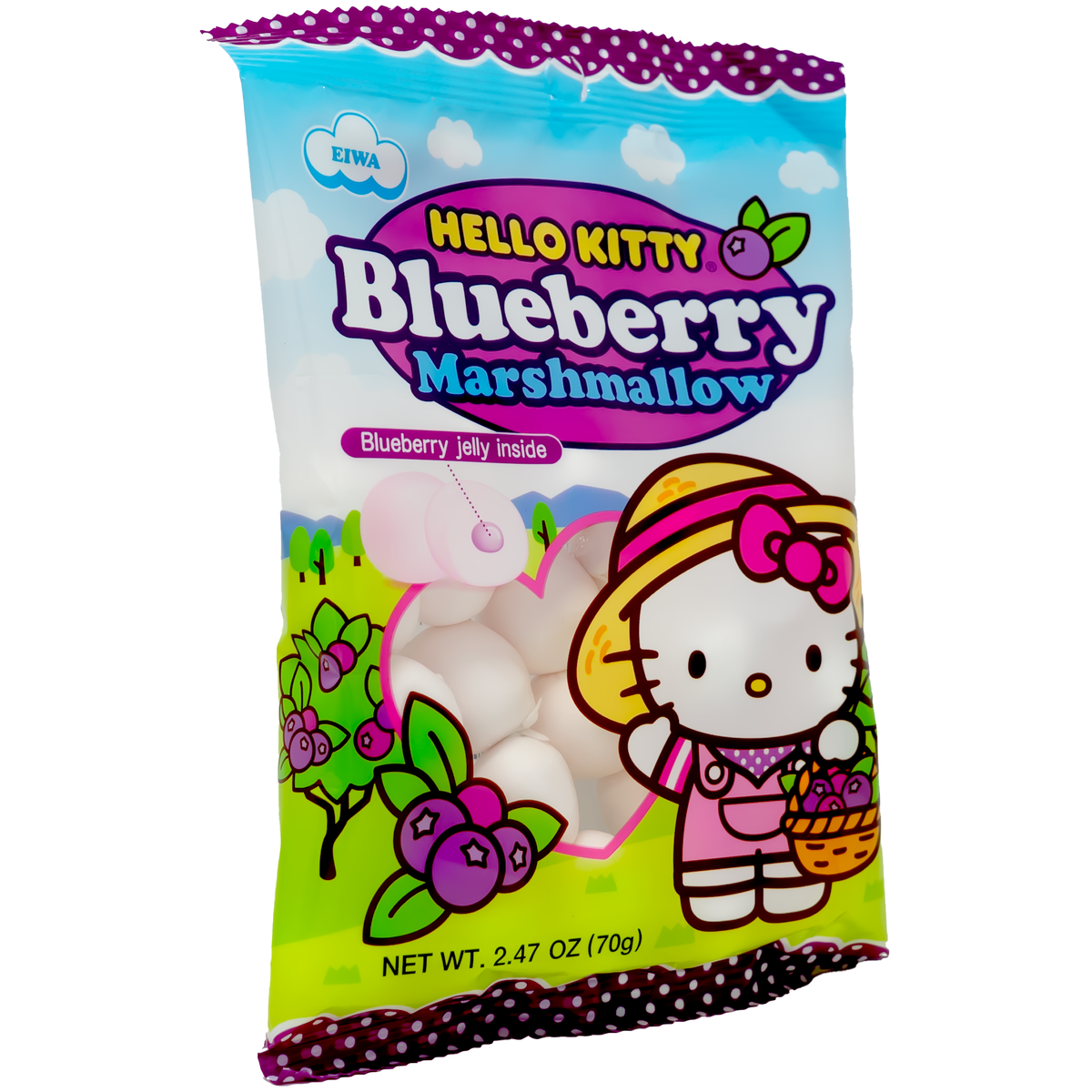 Hello Kitty Marshmallow Blueberry Flavor 70g