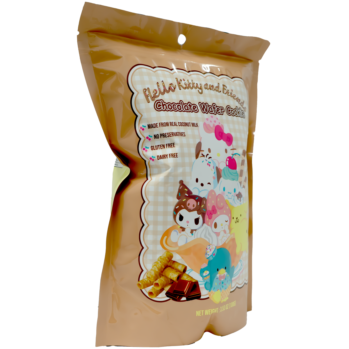 Hello Kitty Coconut Wafer Chocolate Flavor 100g