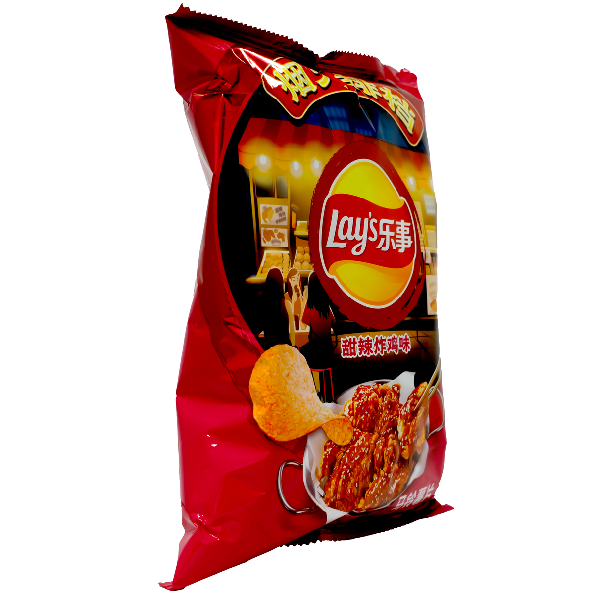 Lay&#39;s Potato Chips Imitation Sweet Spicy Fried Chicken Flavor 70g