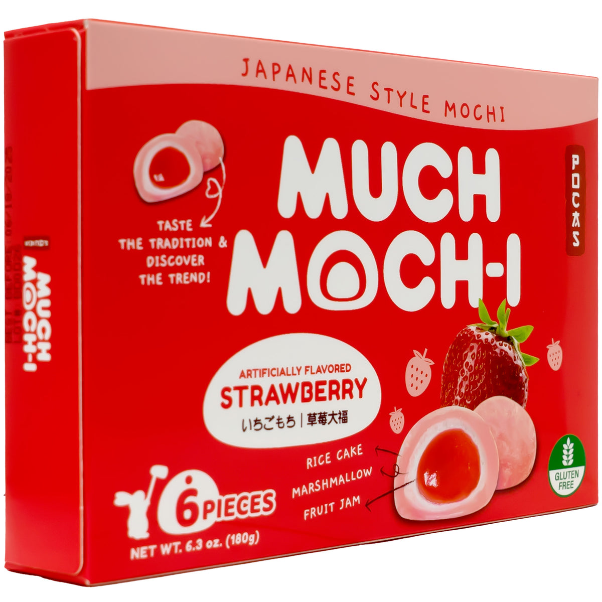 Pocas Much Mochi Strawberry Flavor 180g