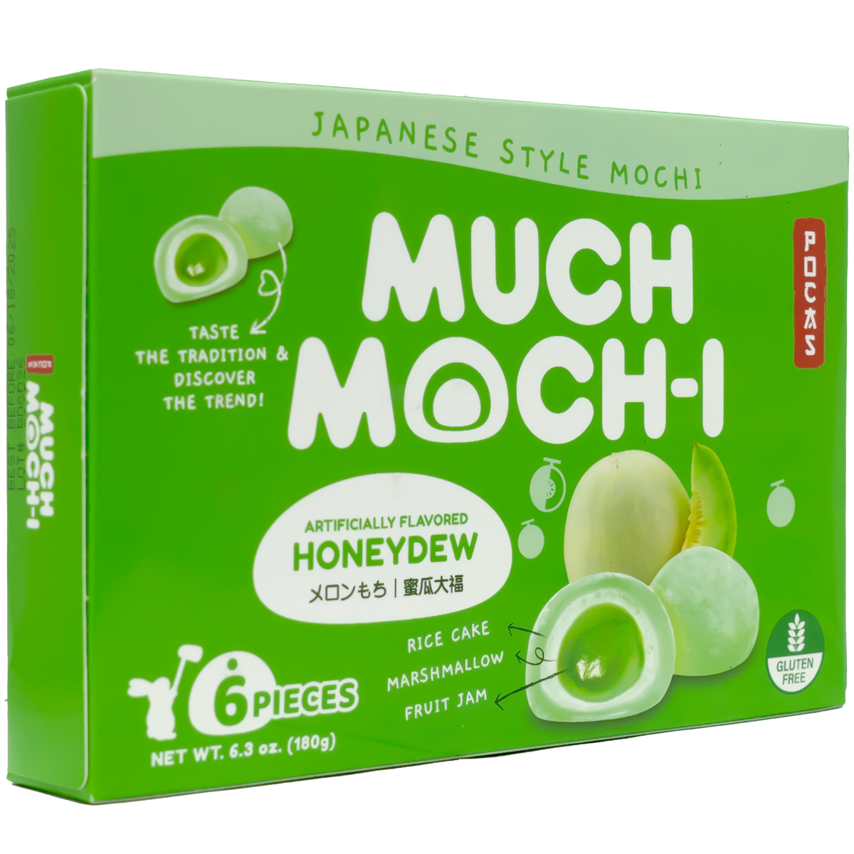 Pocas Much Mochi Honeydew Flavor 180g