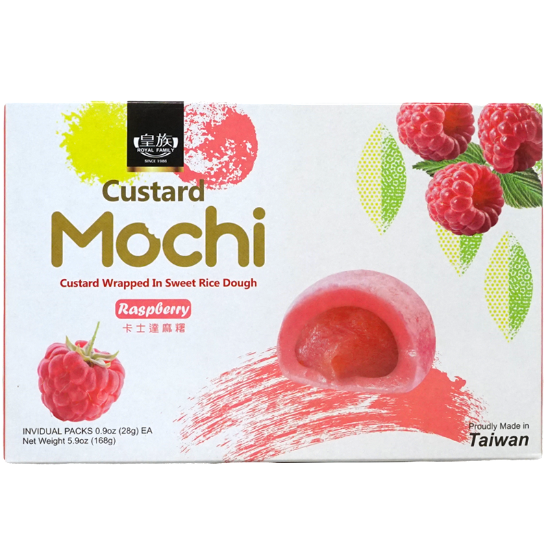 Royal Family Custard Mochi Raspberry Flavor 168g