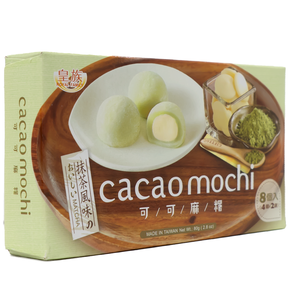 Royal Family Cocao Mochi Matcha Flavor 80g