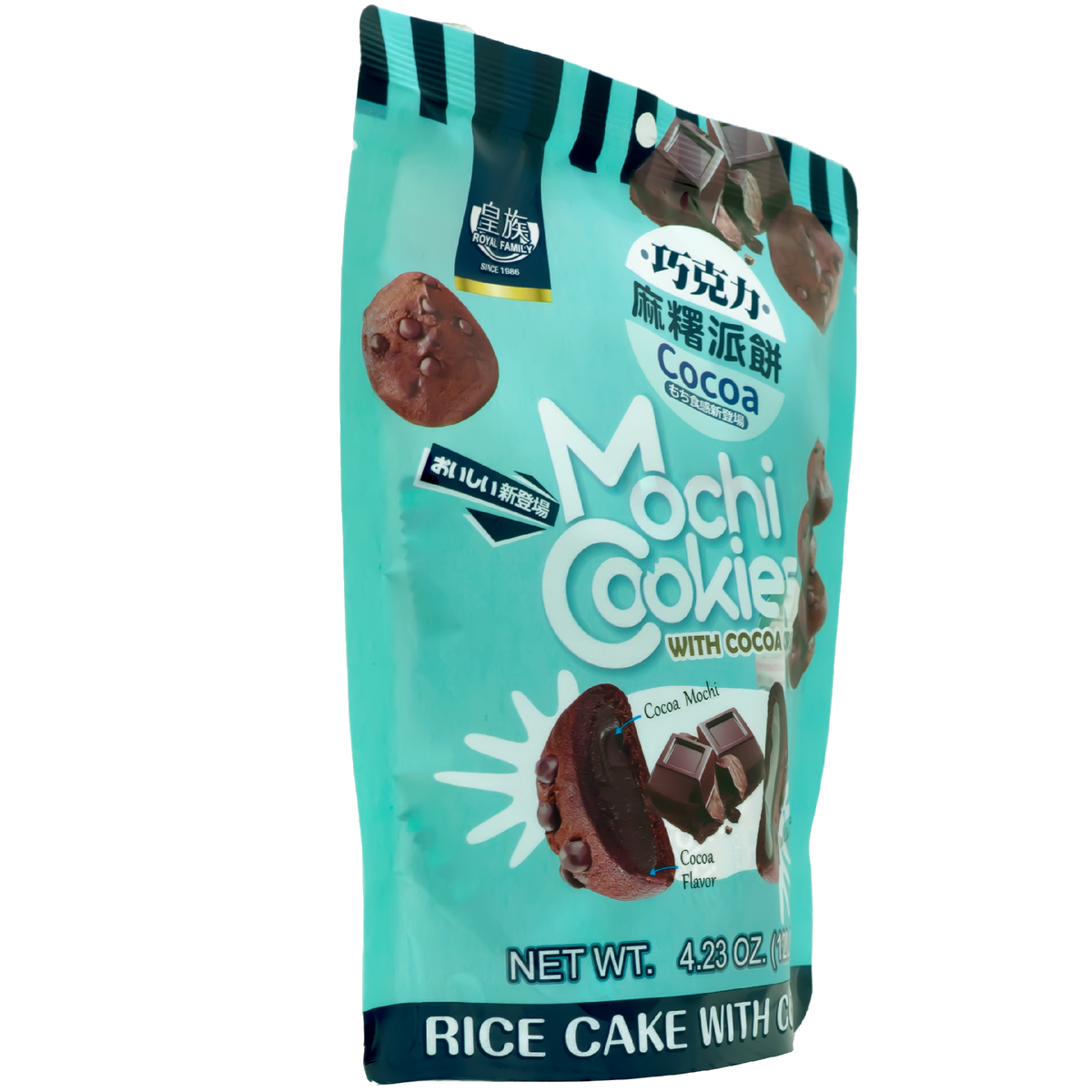 Royal Family Mochi Cookies Cocoa Flavor 119g