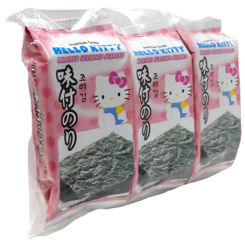 Hello Kitty Roasted Seasoned Seaweed 5g - 3 Trays