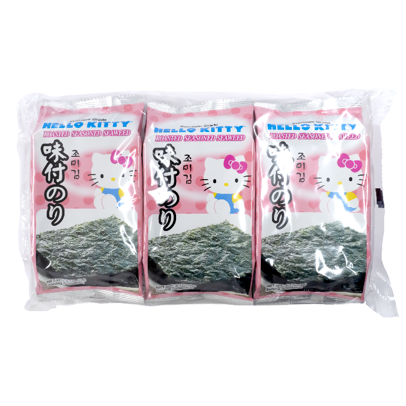 Hello Kitty Roasted Seasoned Seaweed 5g - 3 Trays